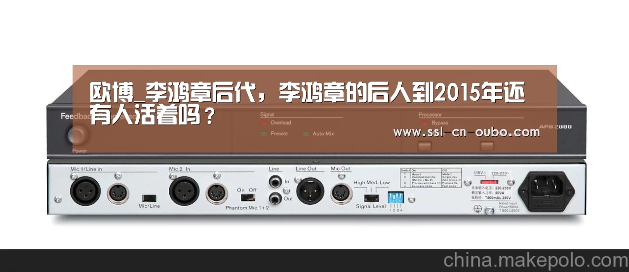 欧博_李鸿章后代,李鸿章的后人到2015年还有人活着吗?(图2) 欧博游戏